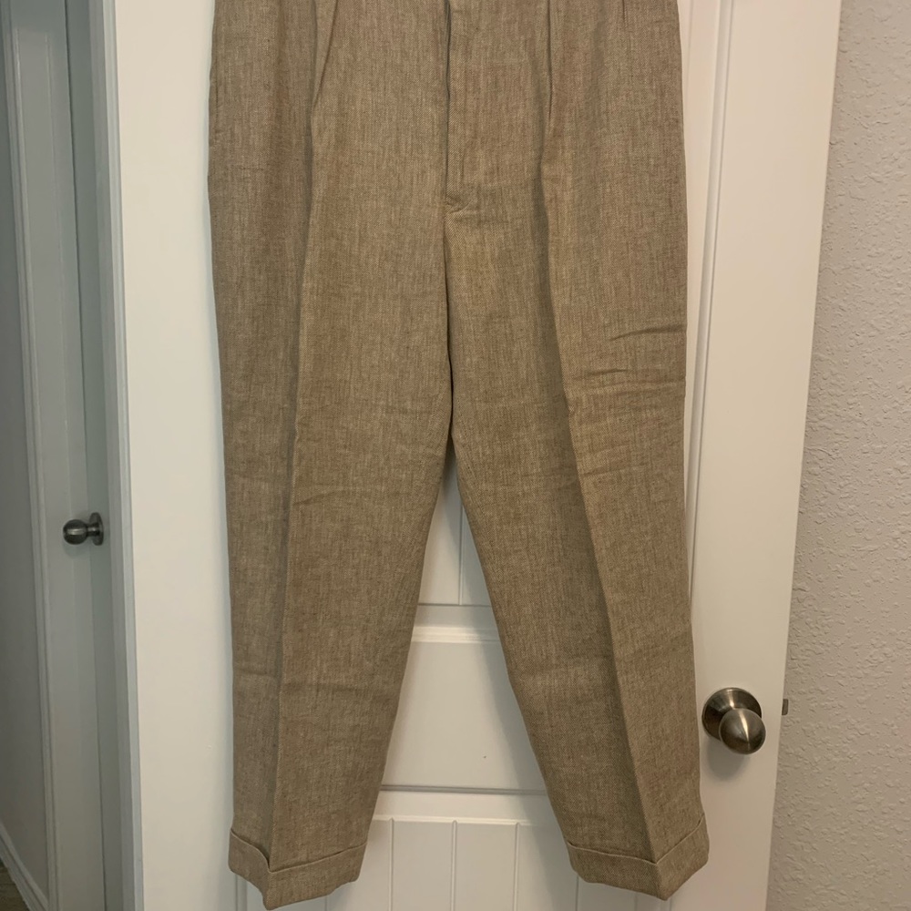 Men linen dress pants